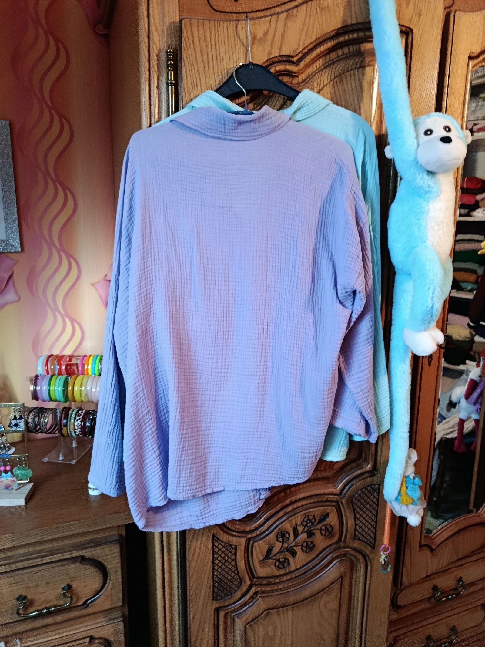Camisa em gaze de algodão – photo 3